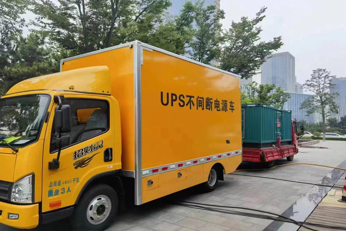 宜黄发电机租赁施工现场